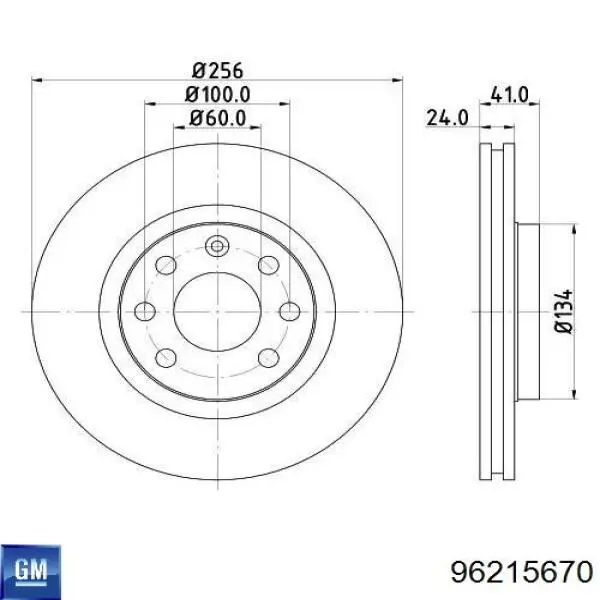 Купити 96215670 General Motors Ротор гальмівний