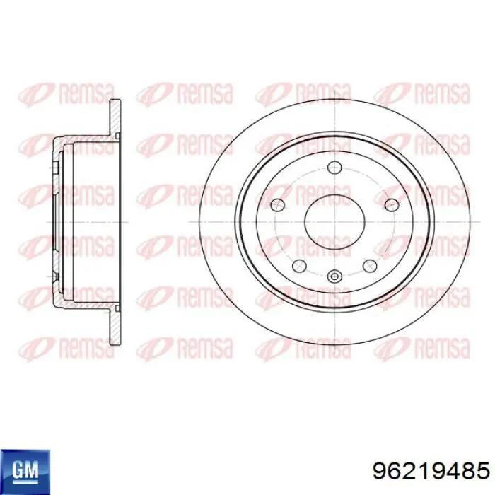 Задні дискові гальма General Motors 96219485 ціна, від 26.47 USD