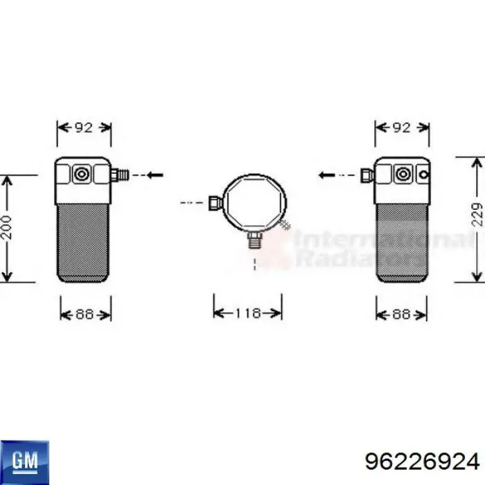 Купити 96226924 General Motors Ресивер-осушувач кондиціонера