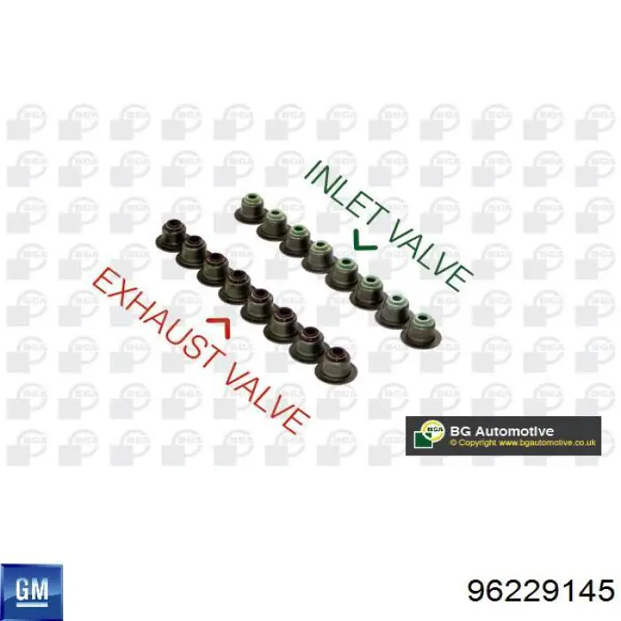 Сальник клапана (маслознімний), впуск/випуск General Motors 96229145 ціна, від 0.68 USD