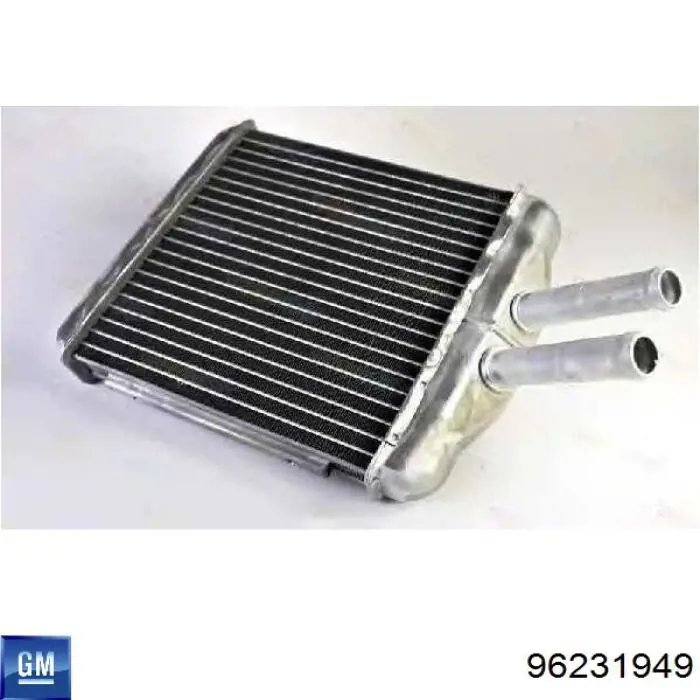 Радіатор пічки (обігрівача) General Motors 96231949 ціна, від 25.98 USD