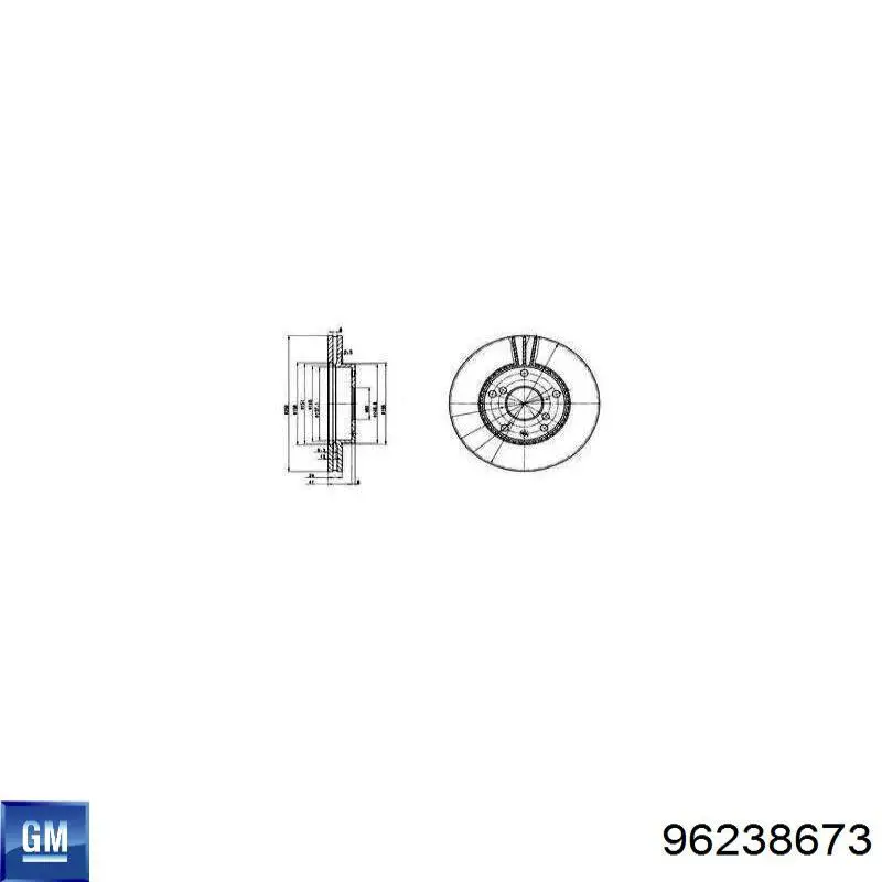 96238673 General Motors Гальмо дискове переднє