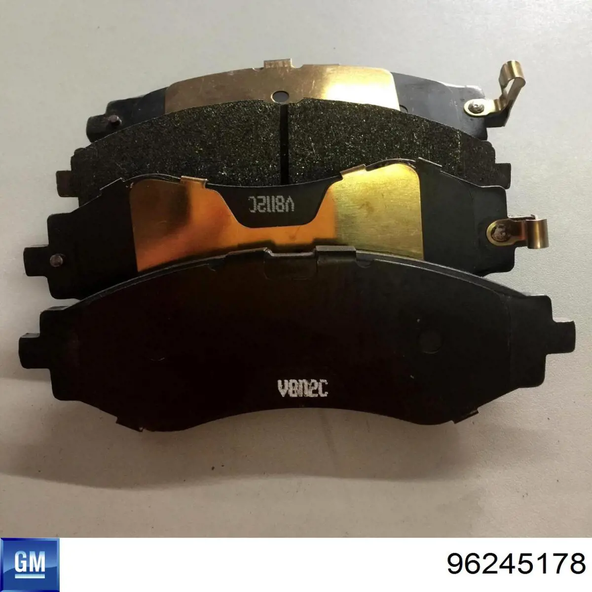 Передні тормозні колодки 96245178 General Motors