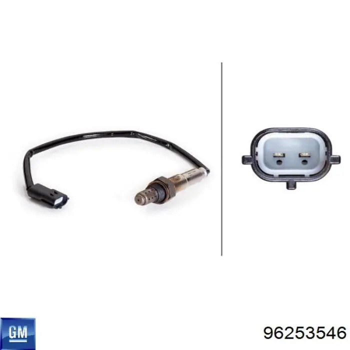 Лямбдазонд, датчик кисню до каталізатора 96253546 General Motors