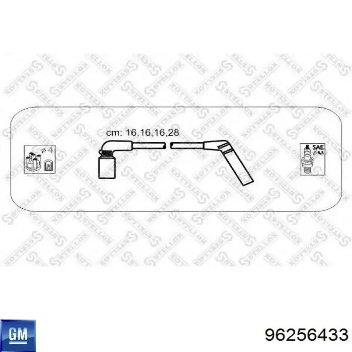 Купити 96256433 General Motors Провід високовольтні, комплект