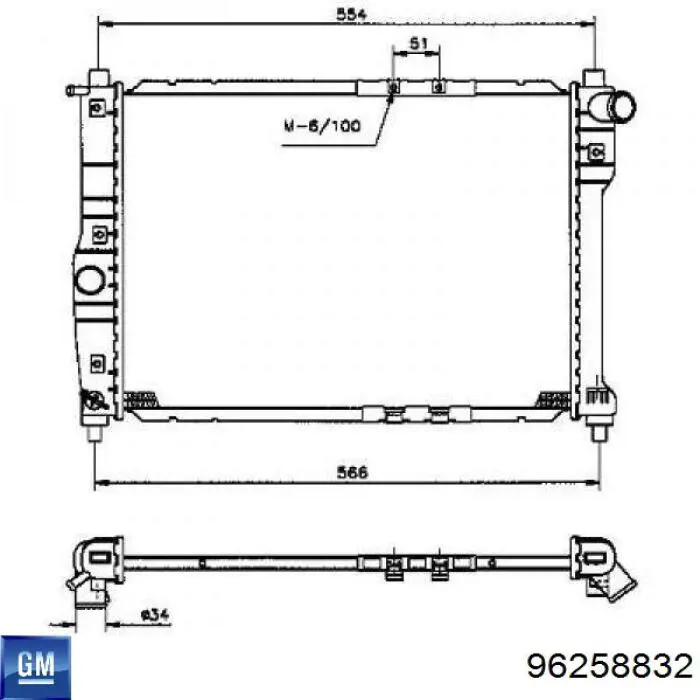 96258832 General Motors Телевізор