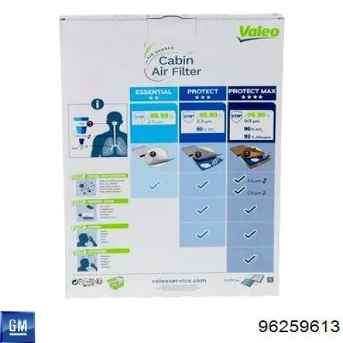 Фільтр салону 96259613 General Motors