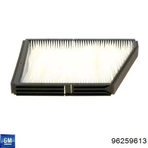Повітряний фільтр салону General Motors 96259613