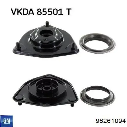 Підшипник опорний амортизатора, переднього 96261094 General Motors