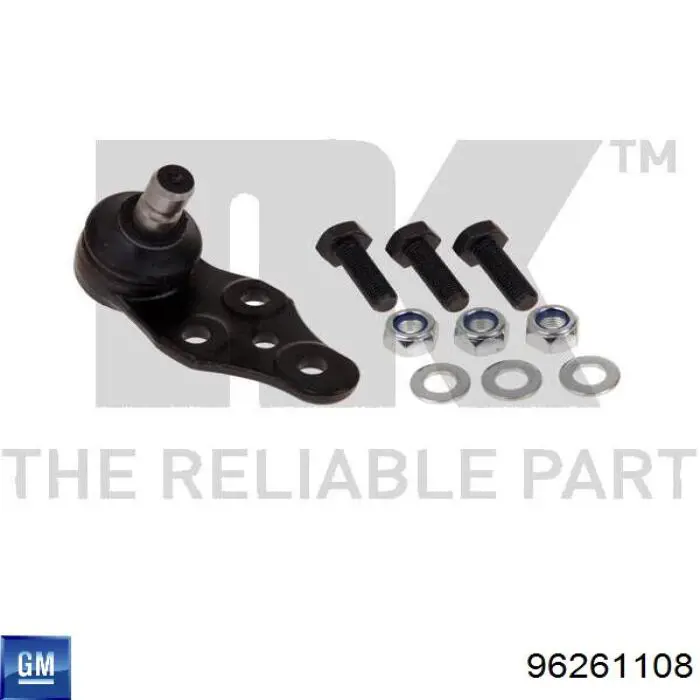 Купити 96261108 General Motors Кульова опора, нижня