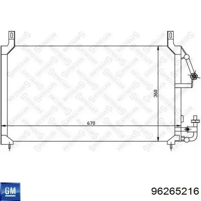 96265216 General Motors Конденсатор