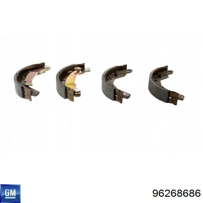 Колодки гальмові задні, барабанні General Motors 96268686 ціна, від 14.11 USD