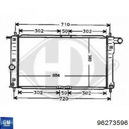 Радіатор 350213174900 Magneti Marelli