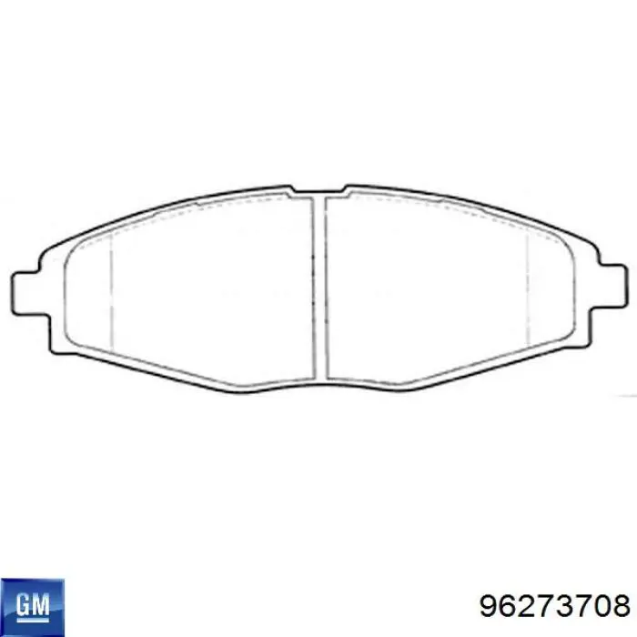 Гальмівні колодки General Motors 96273708 ціна, від 11.40 USD