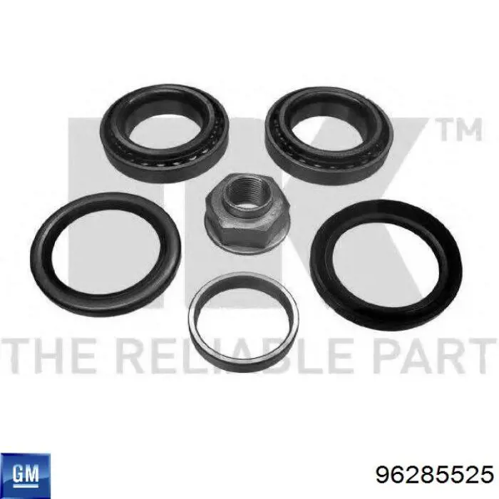 Комплект підшипник маточини передньої General Motors 96285525 ціна, від 11.98 USD