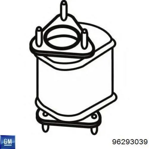 Купити 96293039 General Motors Перетворювач відпрацьованих газів