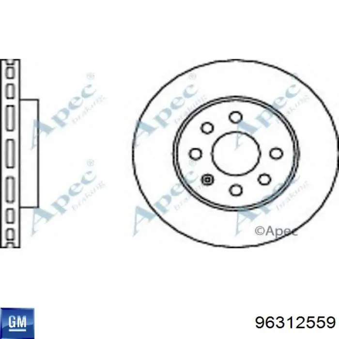Купити 96312559 General Motors Ротор гальмівний