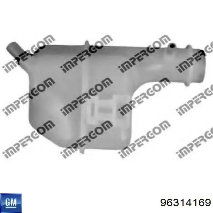Бачок системи охолодження двигуна розширювальний General Motors 96314169 ціна, від 15.45 USD