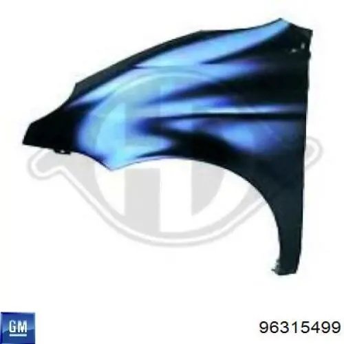Крило переднє праве Chevrolet Spark (Matiz) хетчбек (M200, M250) (2005 - 2010) ціна, від 19.00 USD