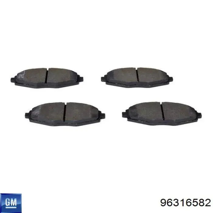 Гальмівні колодки General Motors 96316582 ціна, від 10.61 USD