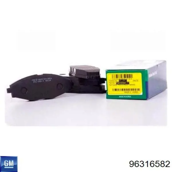 Купити 96316582 General Motors Колодки гальмівні передні, дискові
