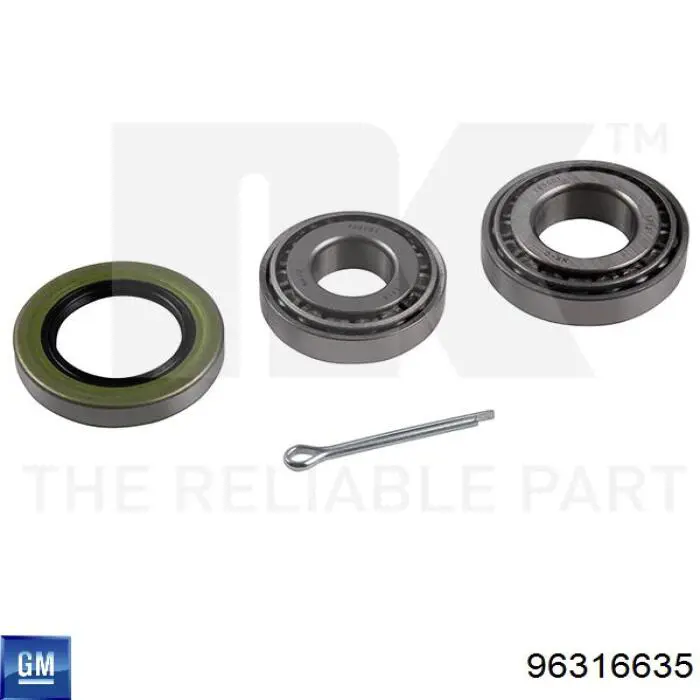 P96316635 Parts-Mall Підшипник ступиці задньої, внутрішній