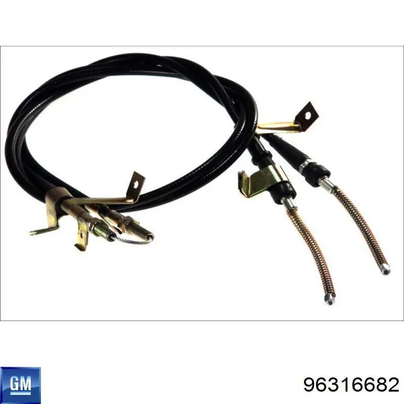 C70000ABE ABE Трос ручного гальма задній, правий/лівий