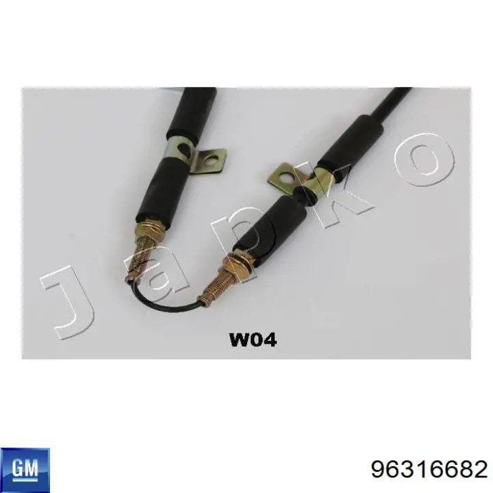 Трос ручного гальма задній, правий/лівий ABE C70000ABE ціна, від 16.56 USD