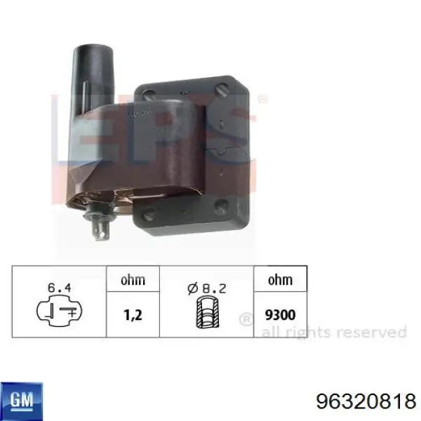 Котушка General Motors 96320818