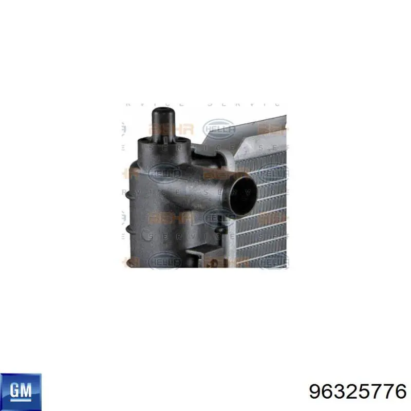 96325776 General Motors Радіатор охолодження двигуна