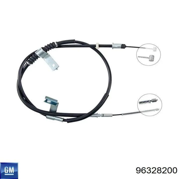 Купити 96328200 General Motors Трос ручного гальма передній