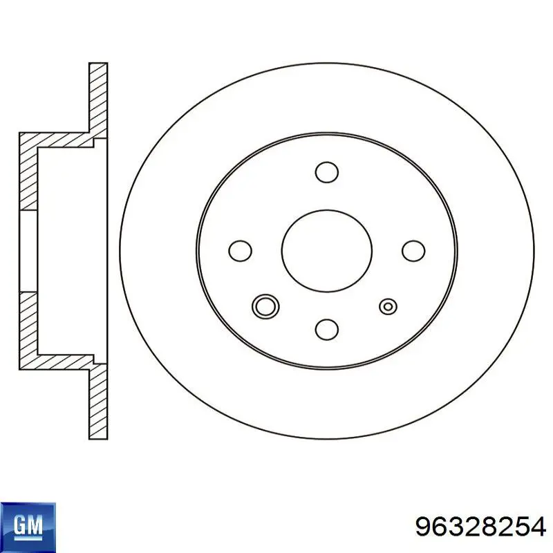 96328254 General Motors Дискові гальма