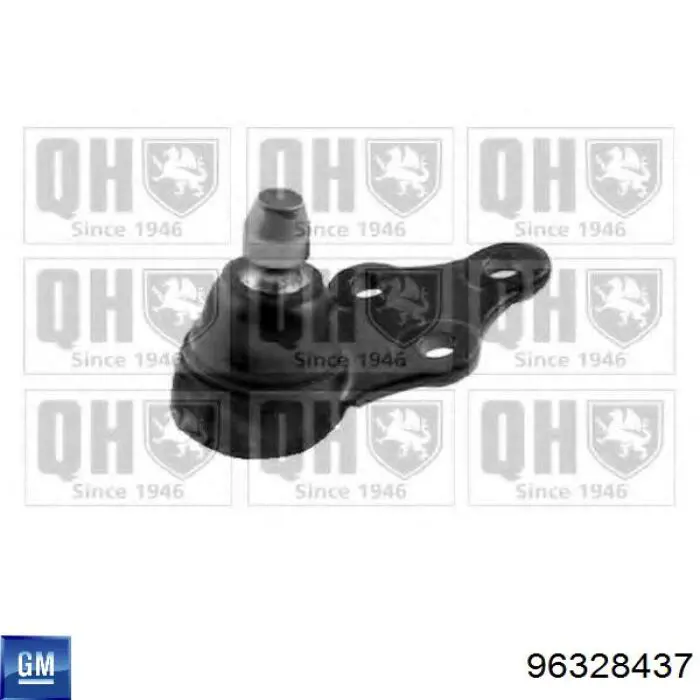 Кульова опора, нижня General Motors 96328437 ціна, від 10.94 USD