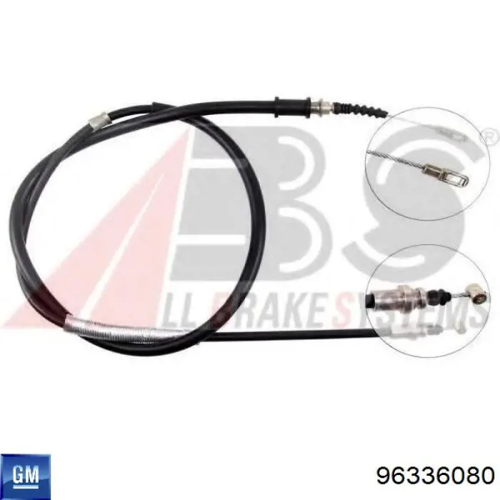 Купити 96336080 General Motors Трос ручного гальма задній, лівий