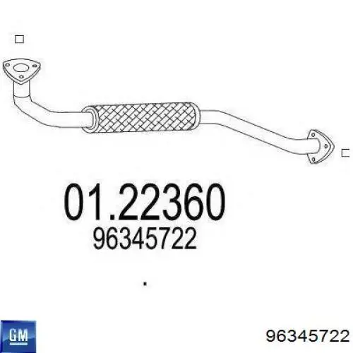 Глушник, передня частина General Motors 96345722 ціна, від 8.47 USD
