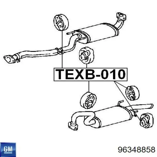 Подушка глушника 96348858 General Motors