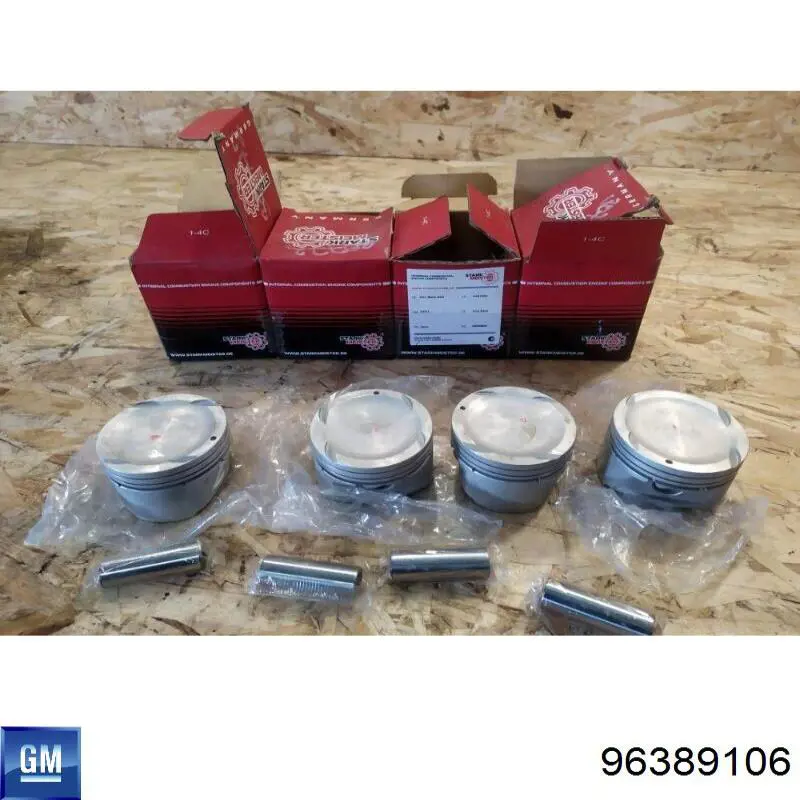 Поршень з пальцем без кілець, стандарт General Motors 96389106 ціна, від 31.91 USD