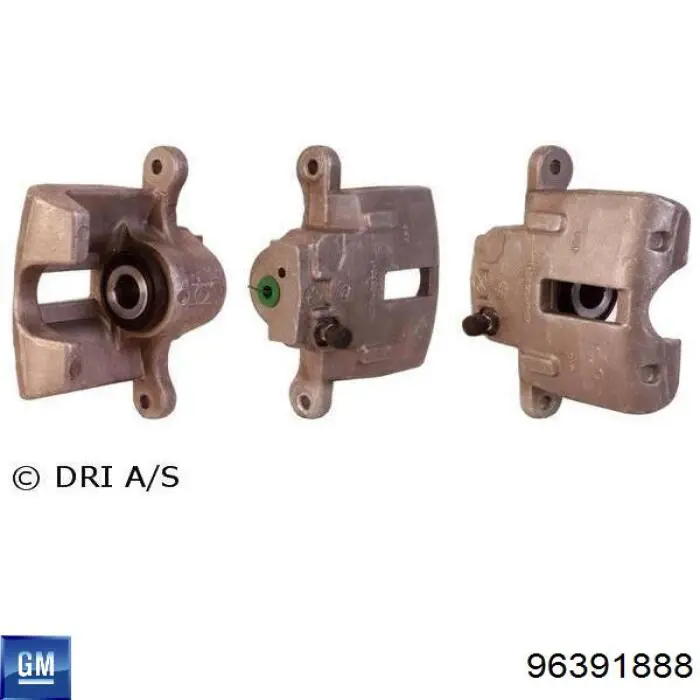 Задній гальмівний супорт лівий General Motors 96451643