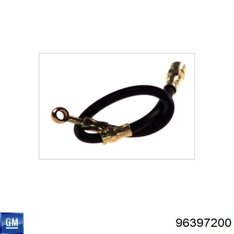 Шланг гальмівний передній, лівий General Motors 96397200 ціна, від 12.14 USD