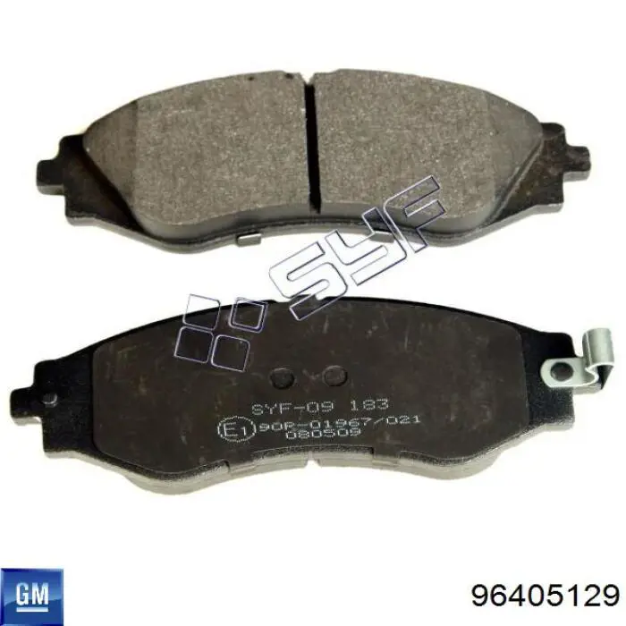 Тормозні колодки General Motors 96405129