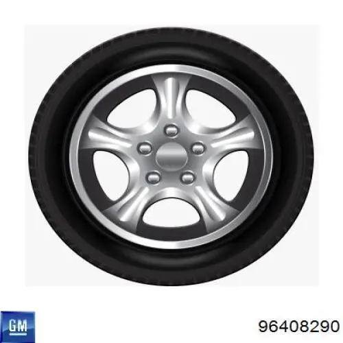 96408290 General Motors Проставка (гумове кільце) пружини задньої, нижня