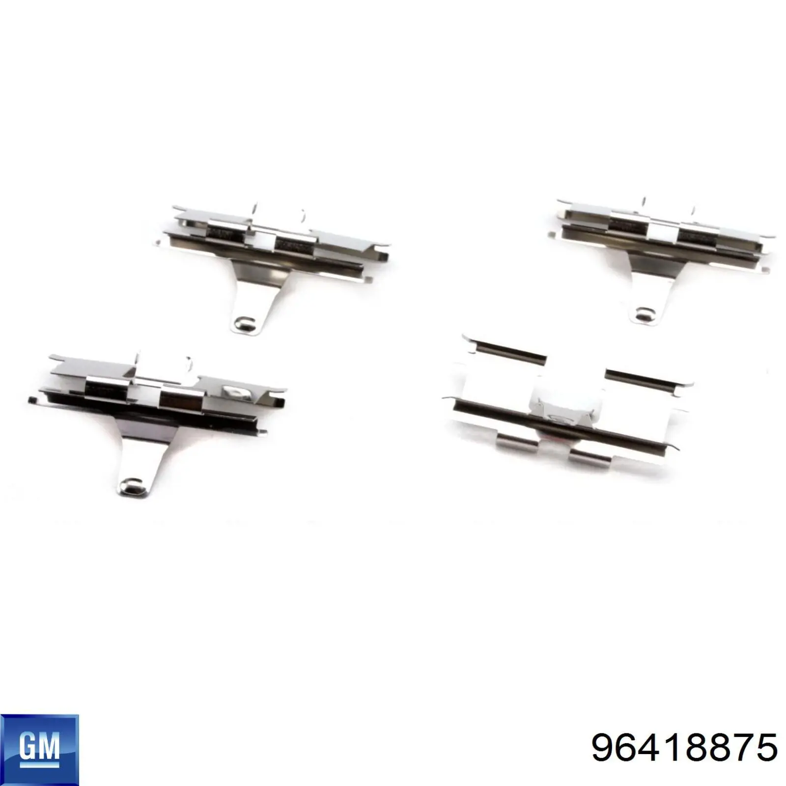 96418875 General Motors Комплект пружинок кріплення дискових колодок, передніх