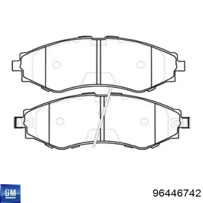 Гальмівні колодки General Motors 96446742 ціна, від 19.09 USD