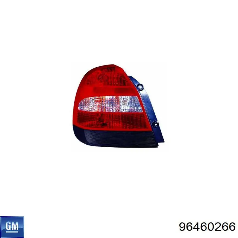 Ліхтар задній правий на Daewoo Nubira II J15