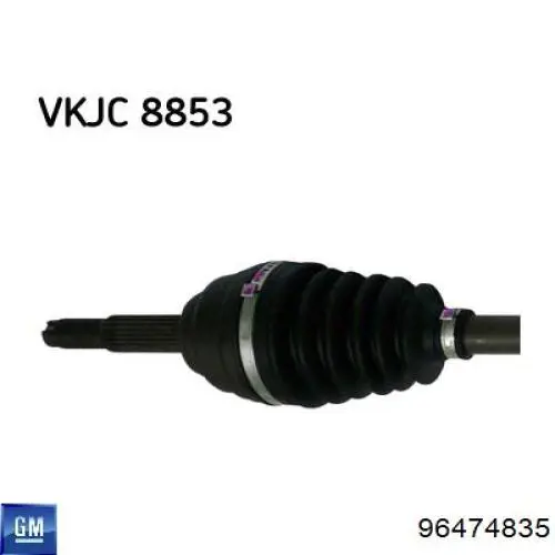 VKJC8853 SKF піввісь (привід передня, права)
