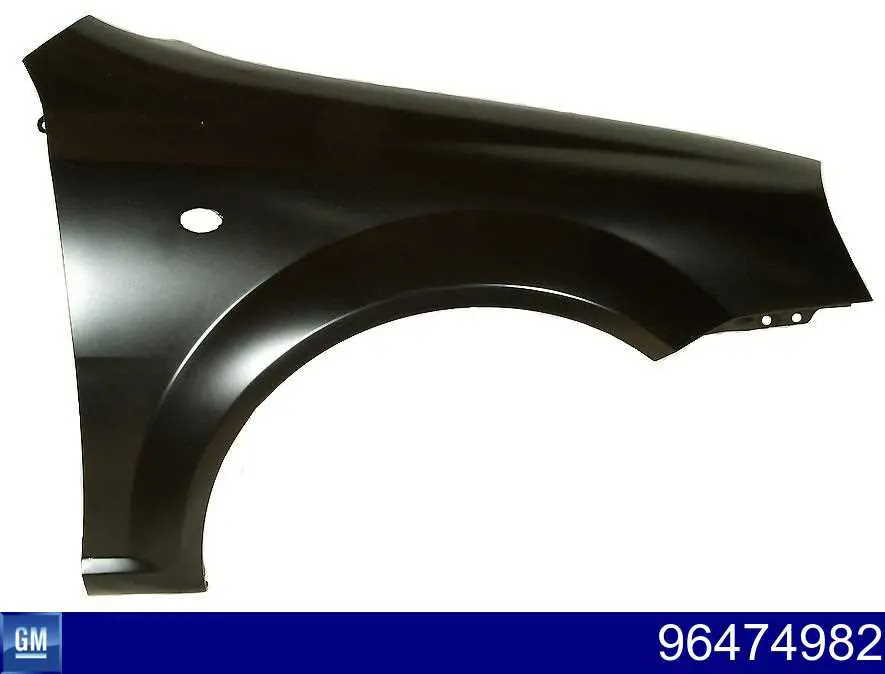 Крило переднє праве General Motors 96474982 ціна, від 40.24 USD