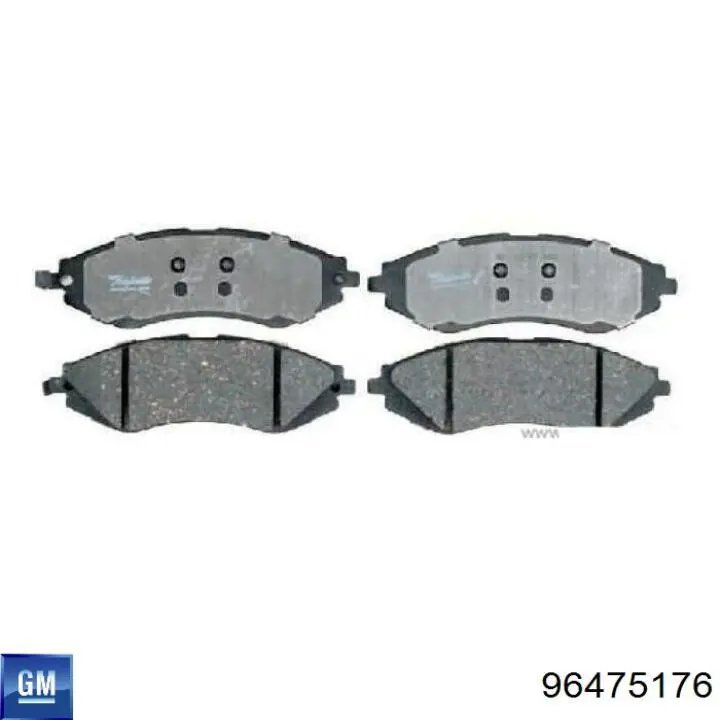 96475176 General Motors Передні гальмівні колодки