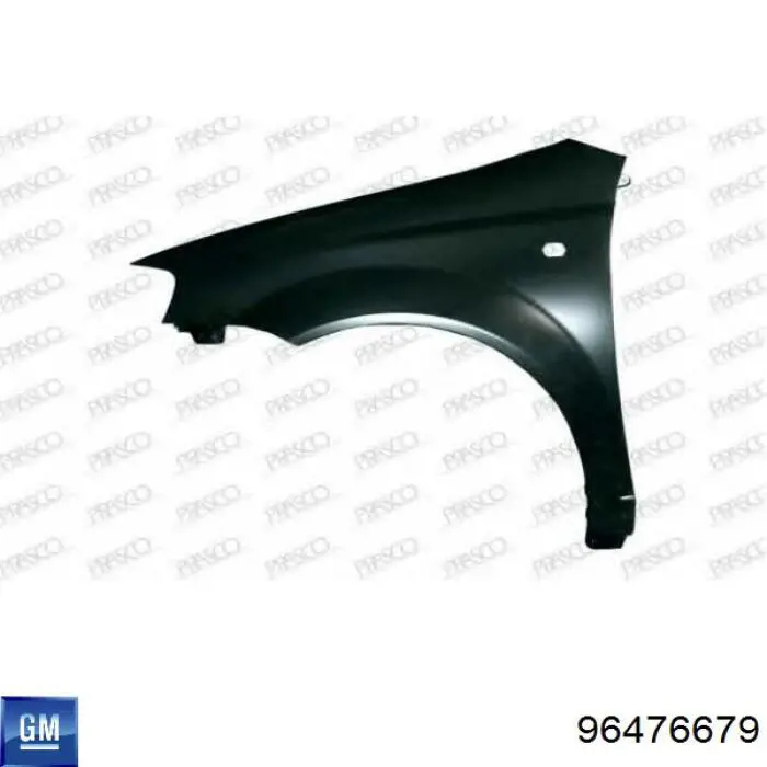 Ліве переднє крило General Motors 96476679 ціна, від 38.18 USD