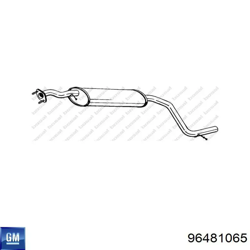 Ліва піввісь 96481065 General Motors