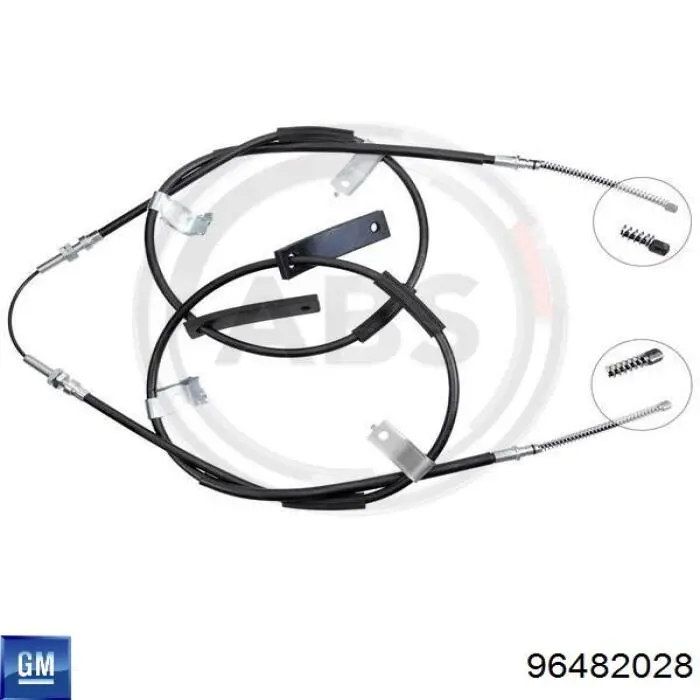 Трос ручного гальма задній, правий/лівий General Motors 96482028 ціна, від 16.61 USD